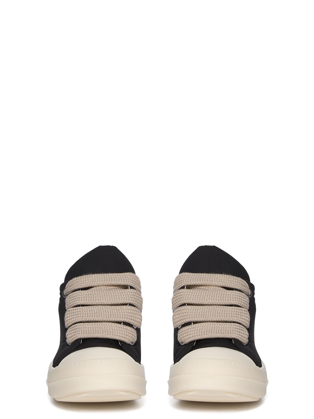 jumbo lace puffer low sneaks snekaers man black - RICK OWENS